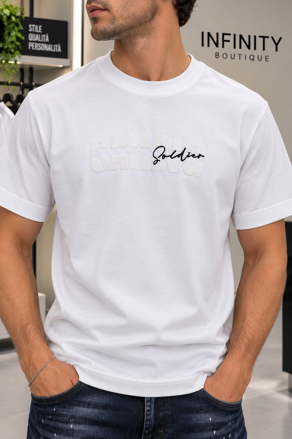 T-shirt “Soldier” – Bianca