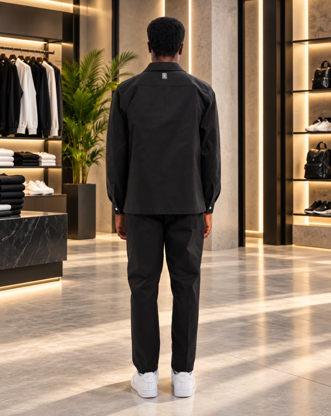 Completo Soldier Uomo Total Black