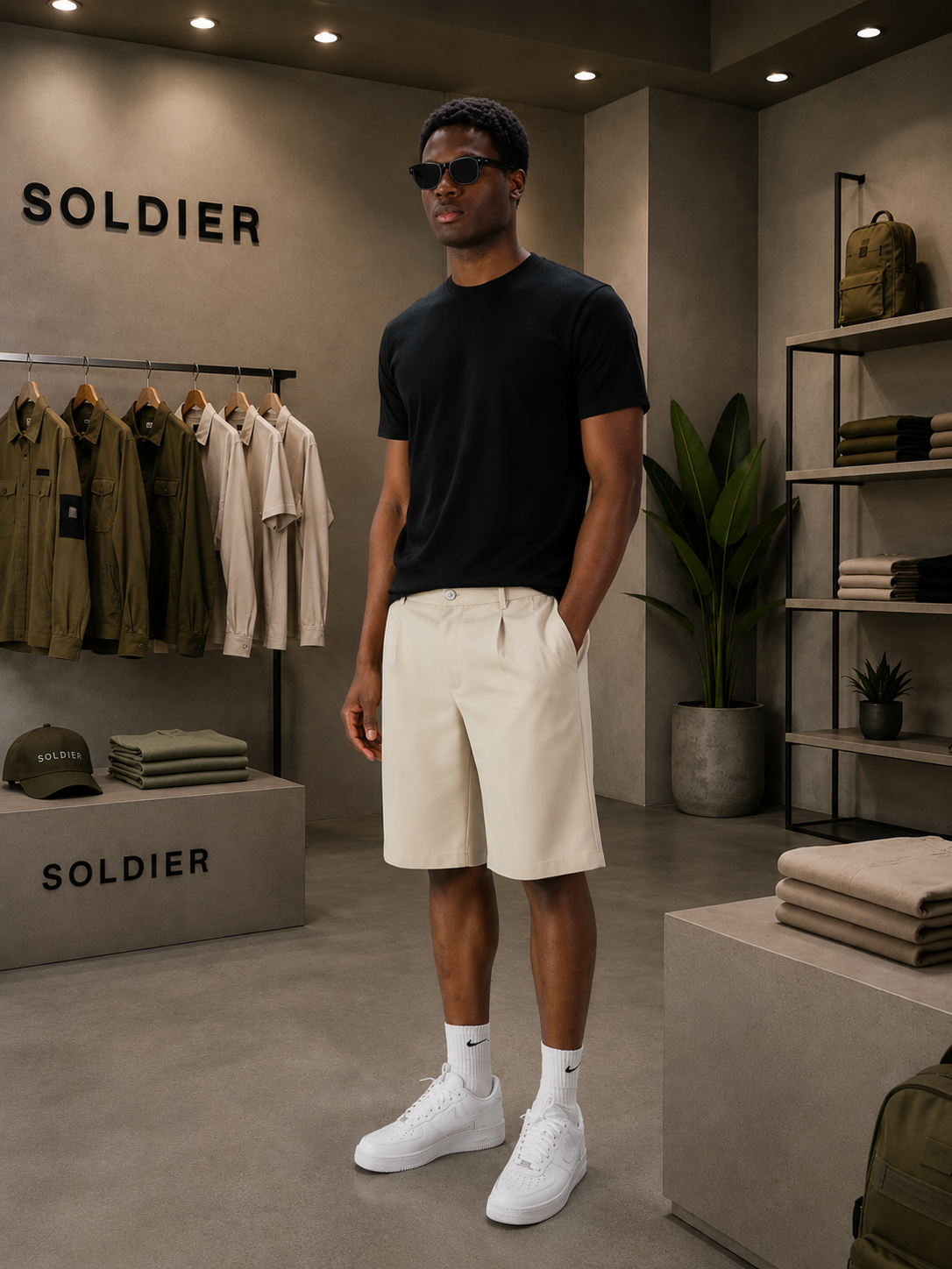 T-shirt SOLDIER in filo di Scozia