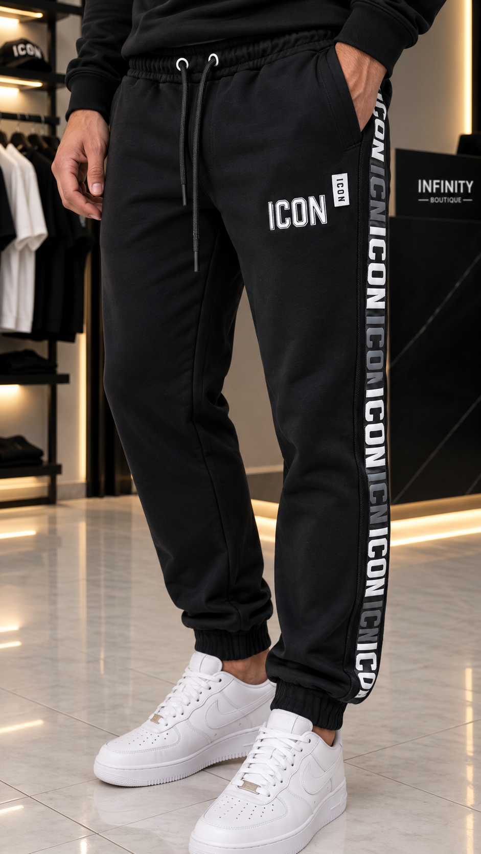 Pantalone Jogger ICON Uomo – Nero