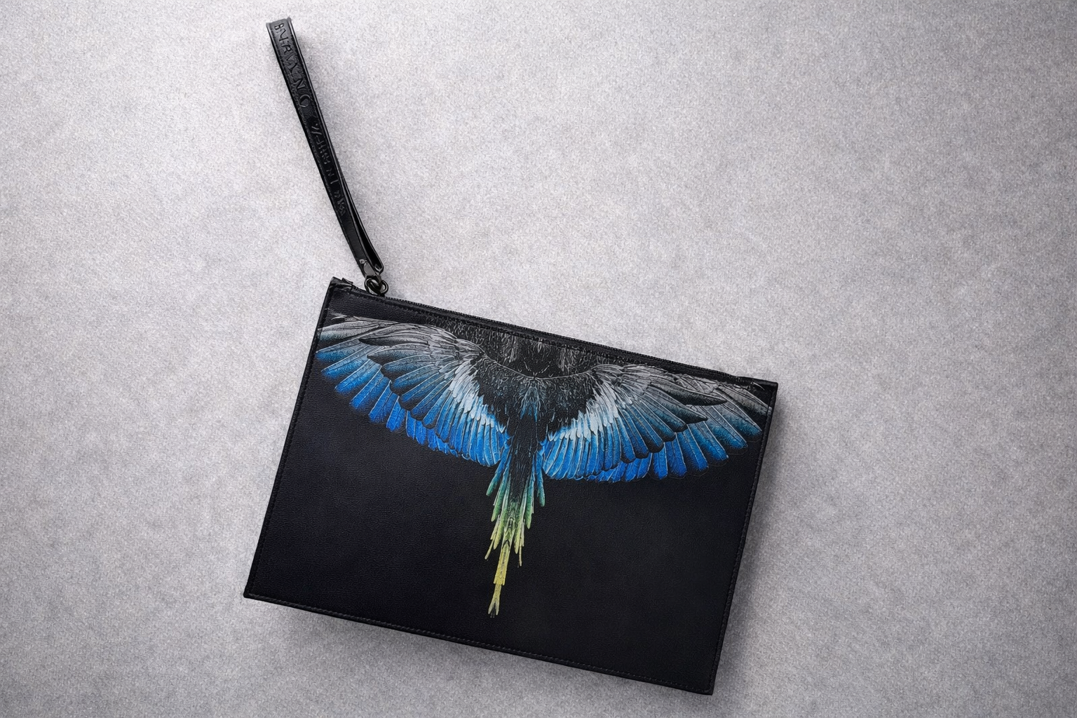 Pochette Marcelo Burlon County of Milan con stampa ali iconiche