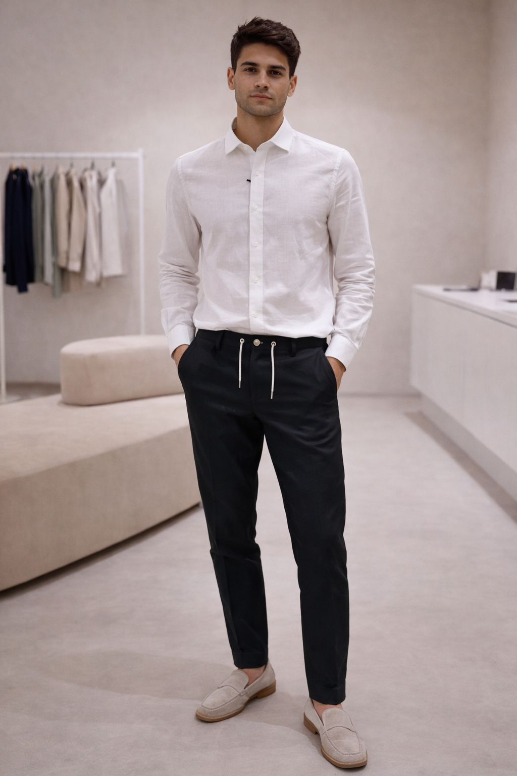 Pantalone Uomo Misto Lino Urban Ring – Comfort ed Eleganza Estiva