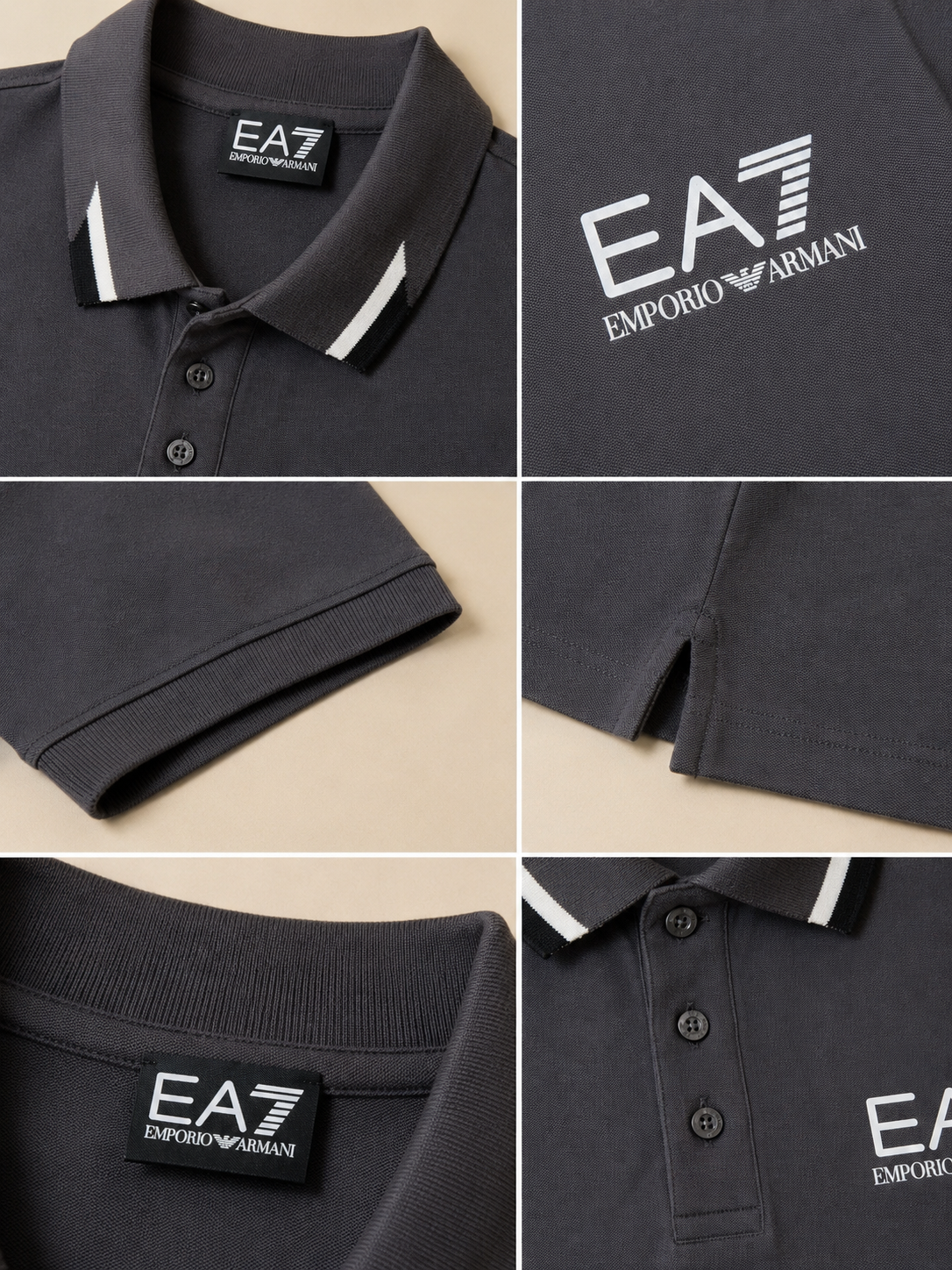 Polo EA7 Emporio Armani Antracite