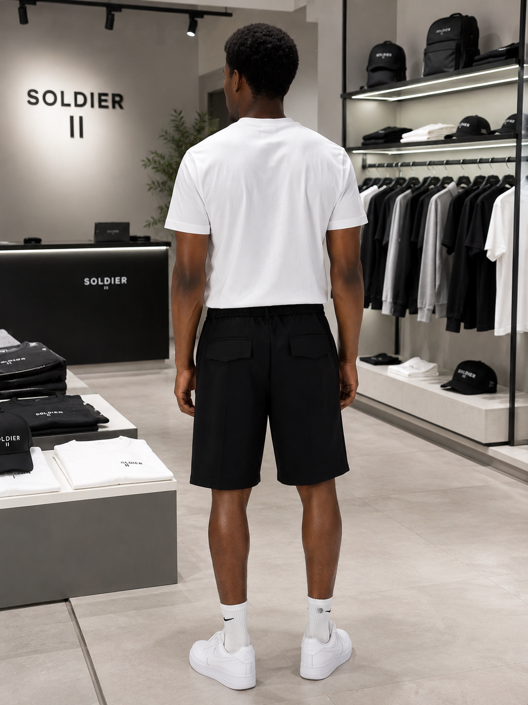 Bermuda premium effetto lucido SOLDIER