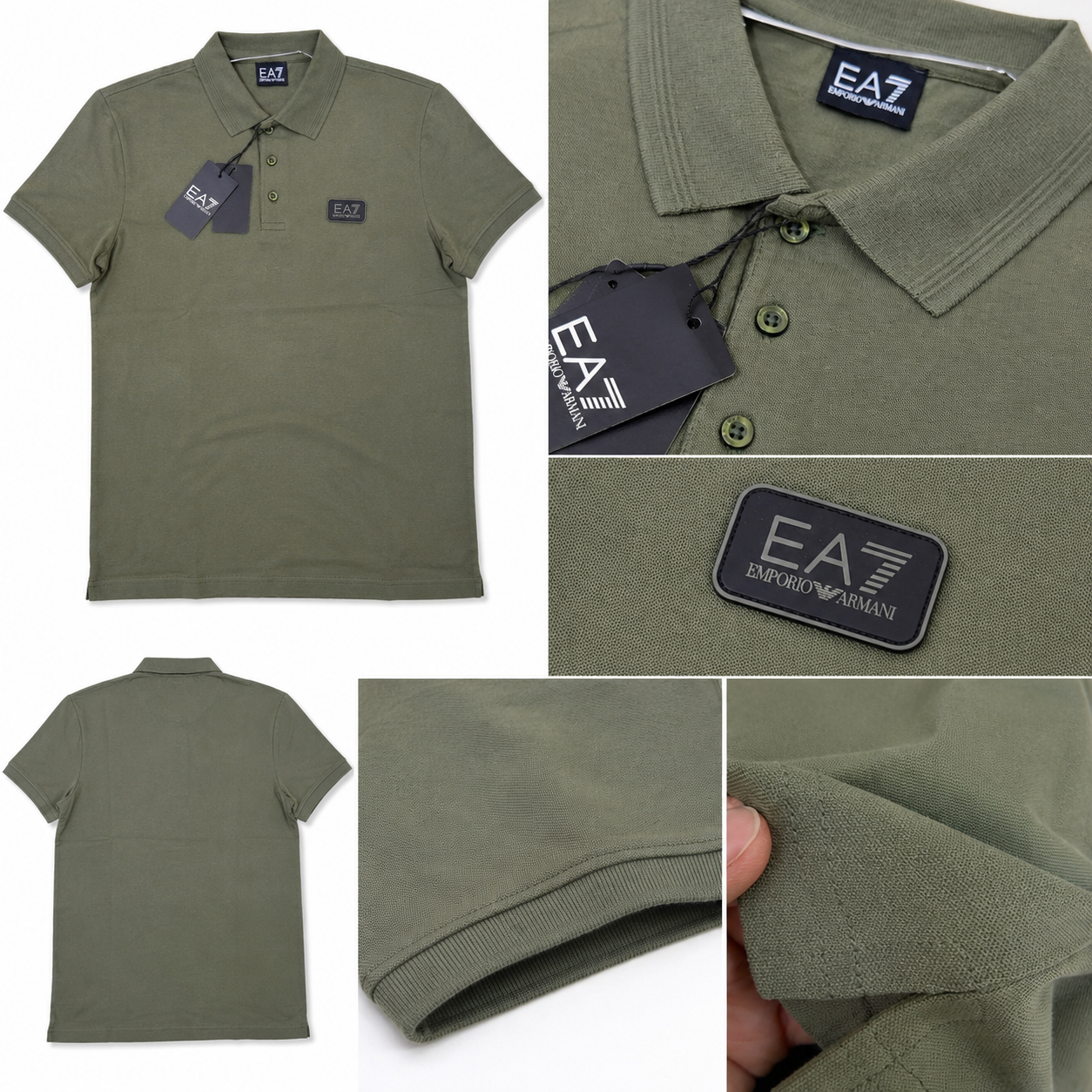 Polo EA7 Emporio Armani Verde Militare