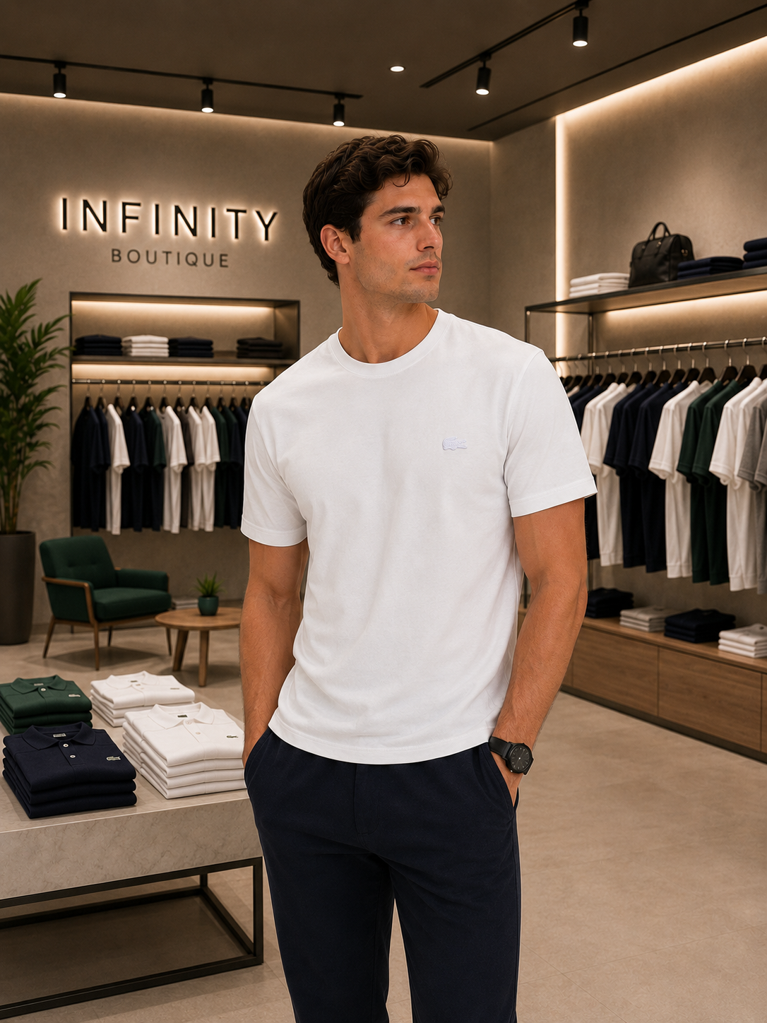 T-Shirt Lacoste Uomo Essential Premium Cotton