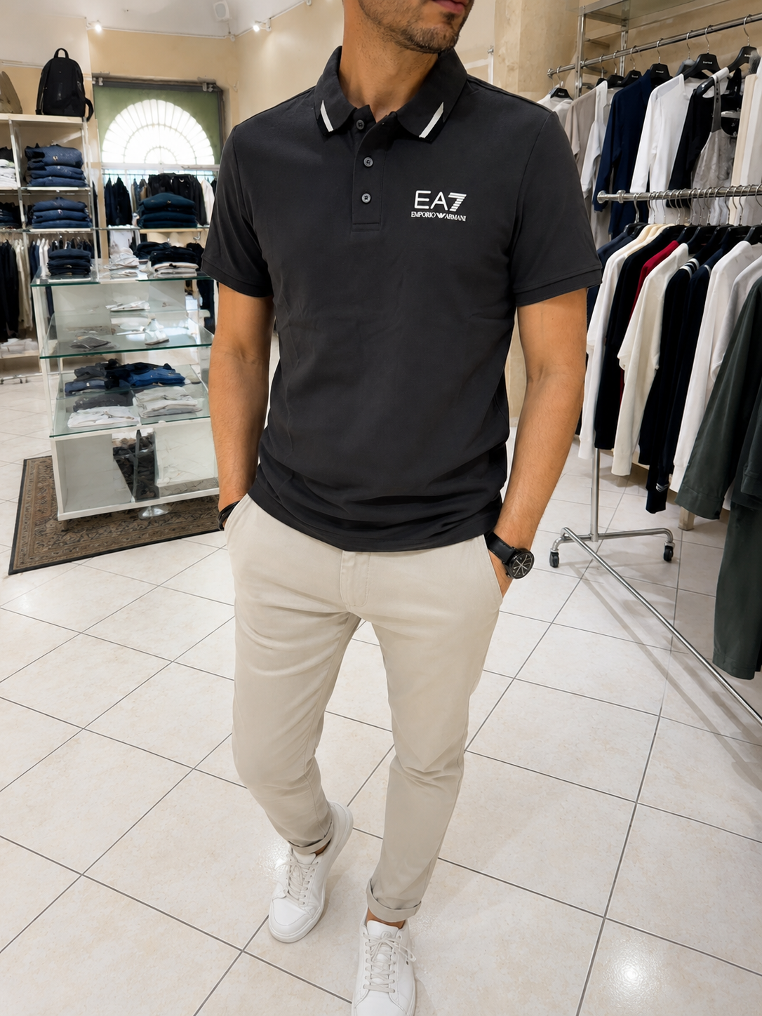Polo EA7 Emporio Armani Antracite