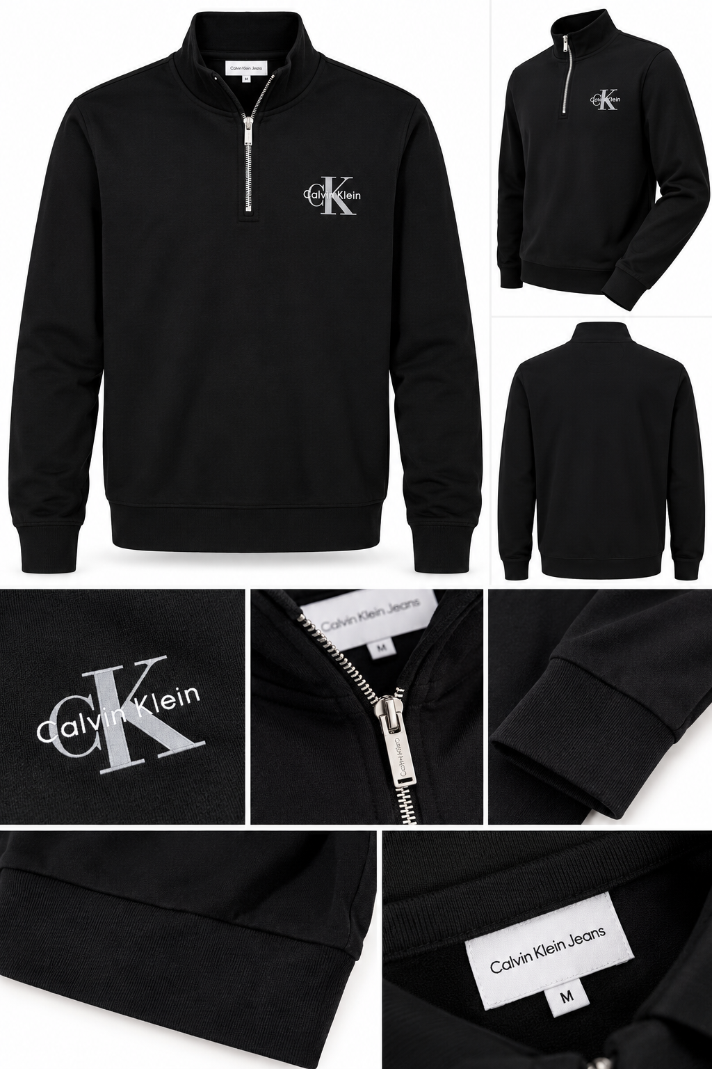 Calvin Klein Jeans – Felpa Uomo Mezza Zip
