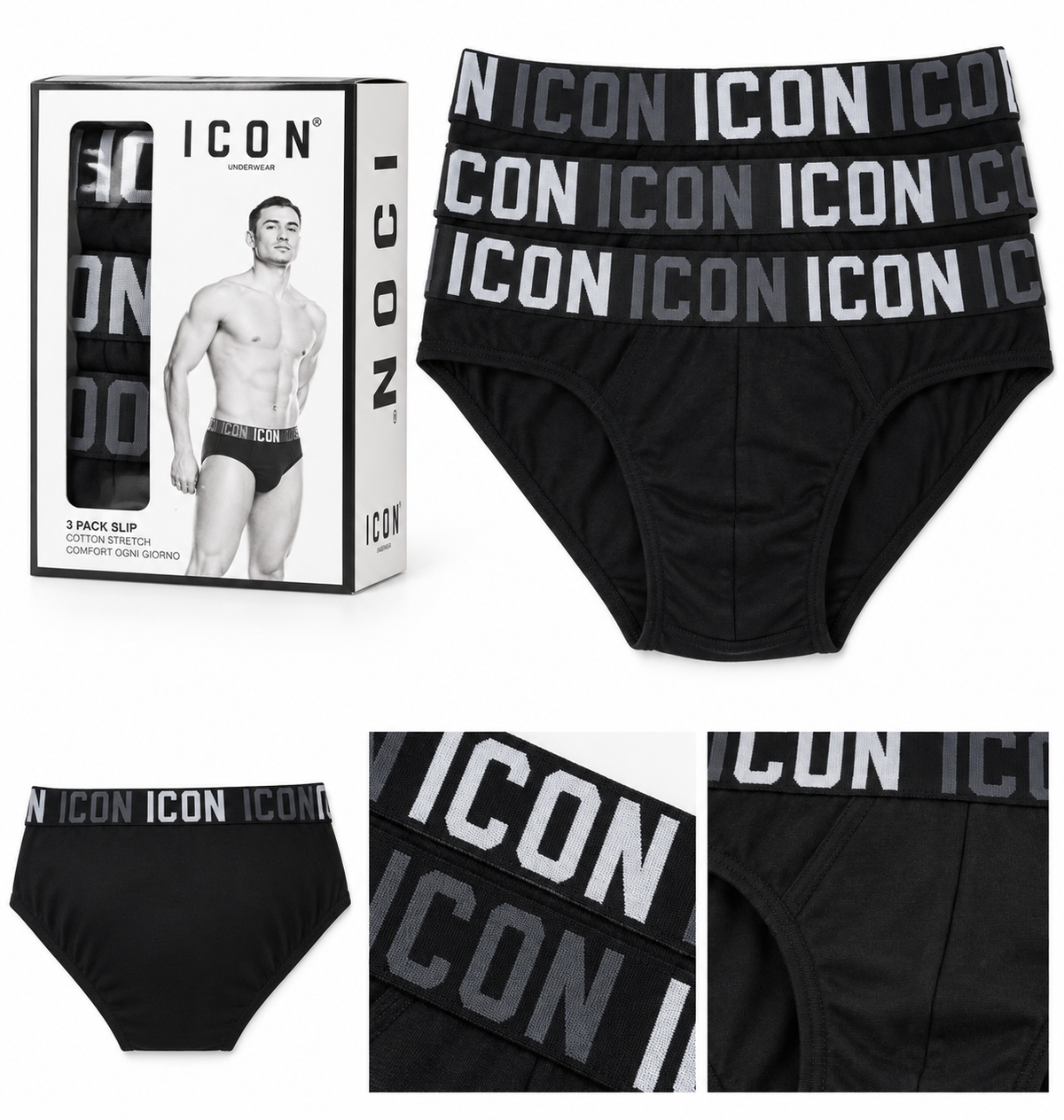 Slip Uomo ICON – 3 Pack