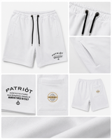Bermuda Uomo Patriòt White Essential – Shorts in Cotone con Coulisse