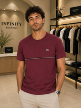 T-Shirt Lacoste Bordeaux – Classic Fit