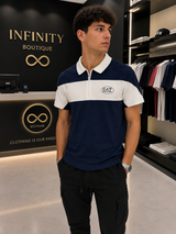 Polo EA7 Emporio Armani Ventus Blu Navy/Bianco