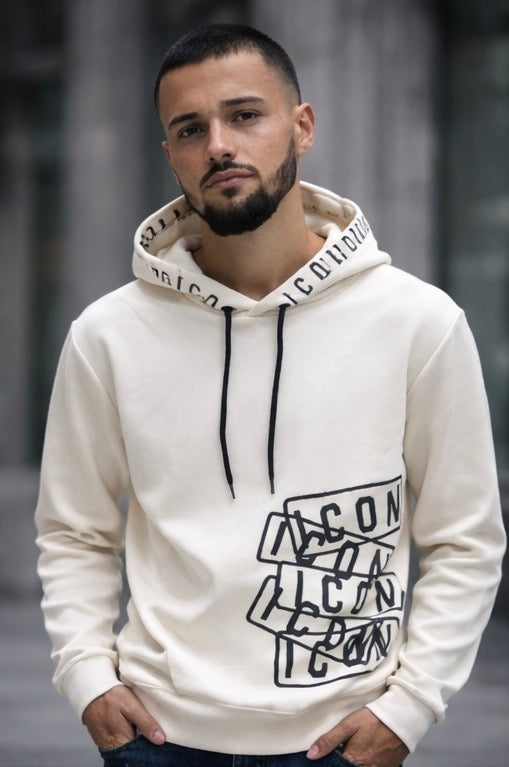 Felpa con Cappuccio Nera "ICON" - Stile Urbano e Comfort Inconfondibile