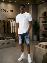 Bermuda Jeans Blue Washed Essential Fit – Soldier