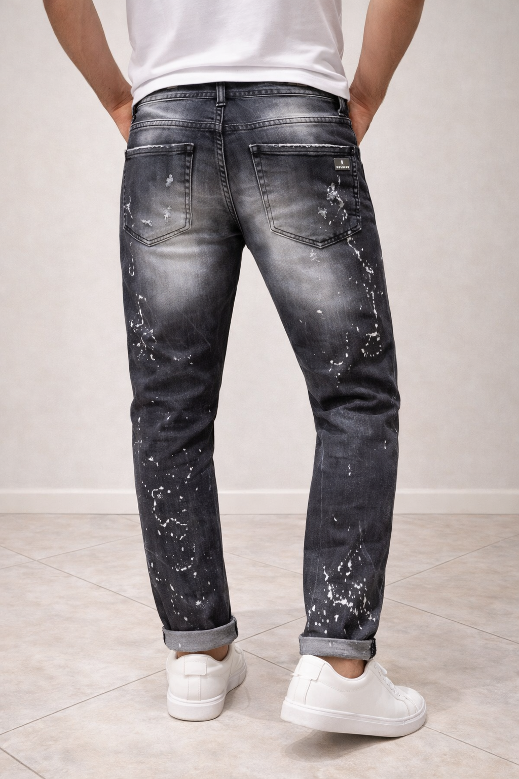Jeans Uomo Soldier Denim Grey Destroyed