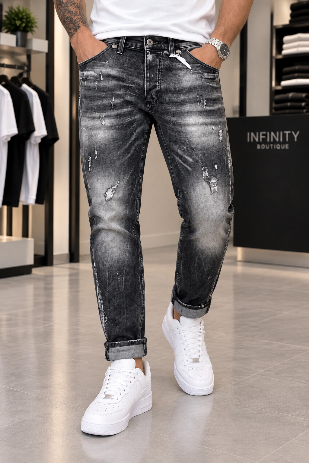 Jeans Soldier – Nero/Grigio