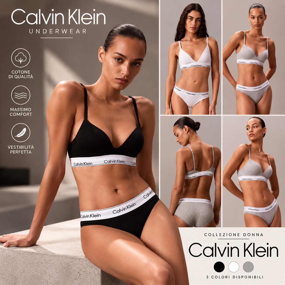 Calvin Klein Underwear Donna – Set Top e Slip