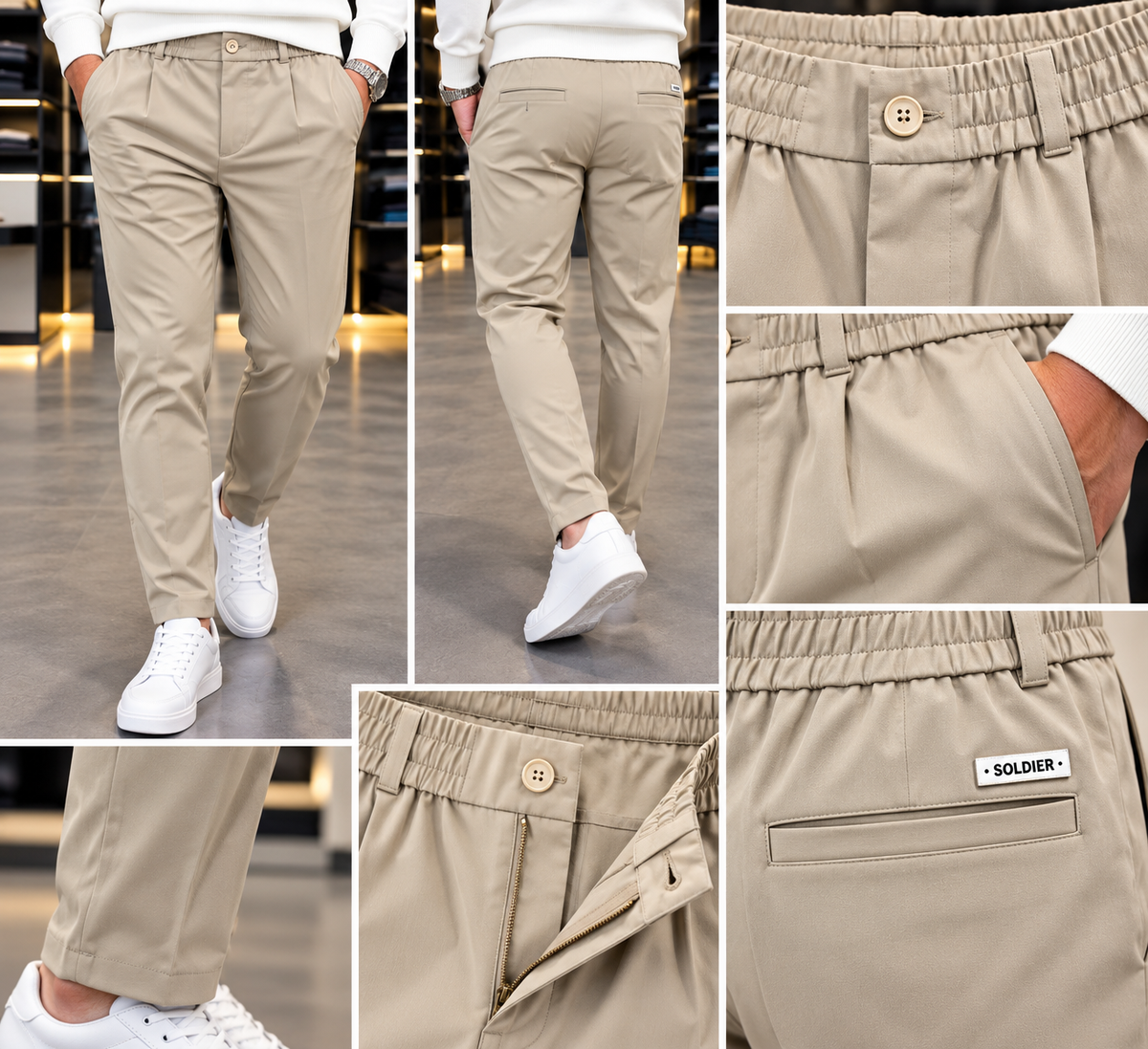 Pantalone Uomo SOLDIER in Cotone Caldo