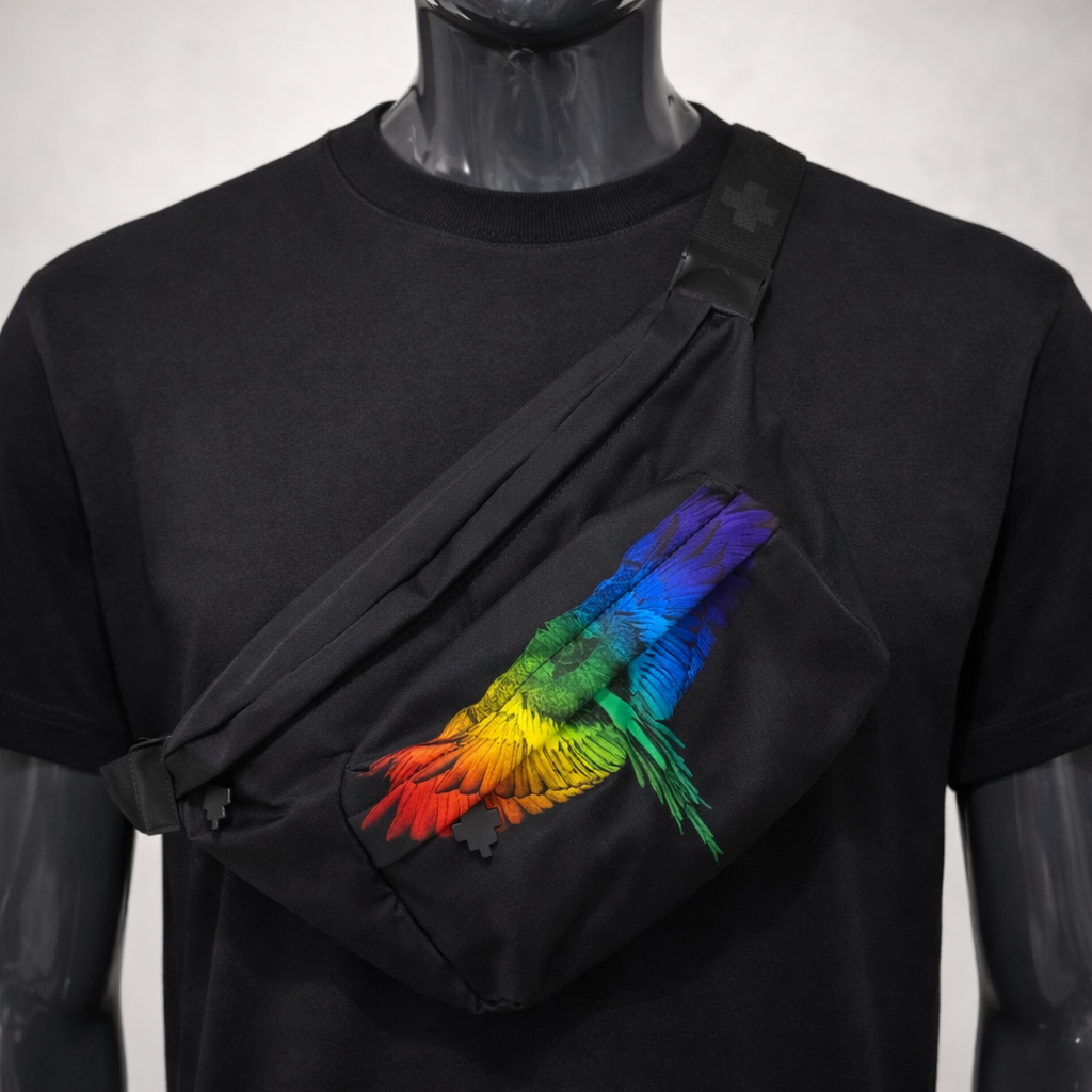 Marsupio Marcelo Burlon County of Milan con stampa iconica