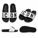 Pantofole ICON Logo Contrast Black/White