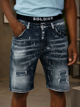 Bermuda Jeans Washed Black Destroyed – Soldier
