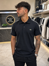Polo Lacoste Uomo con Bande Logo sulle Spalle - Regular Fit – Piqué di Cotone Stretch